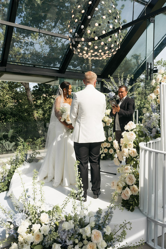 Intimate wedding ceremony